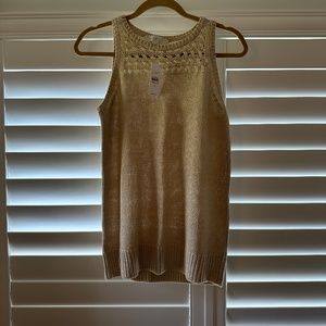 NWT Loft beige sweater tank
